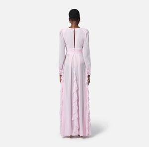 Red Carpet-Kleid aus Georgette mit Rüschen