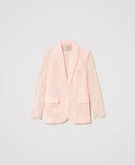 Blazer aus Organza und Spitze