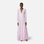 Red Carpet-Kleid aus Georgette mit Rüschen