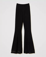 Flare-Hose mit geometrischem Motiv