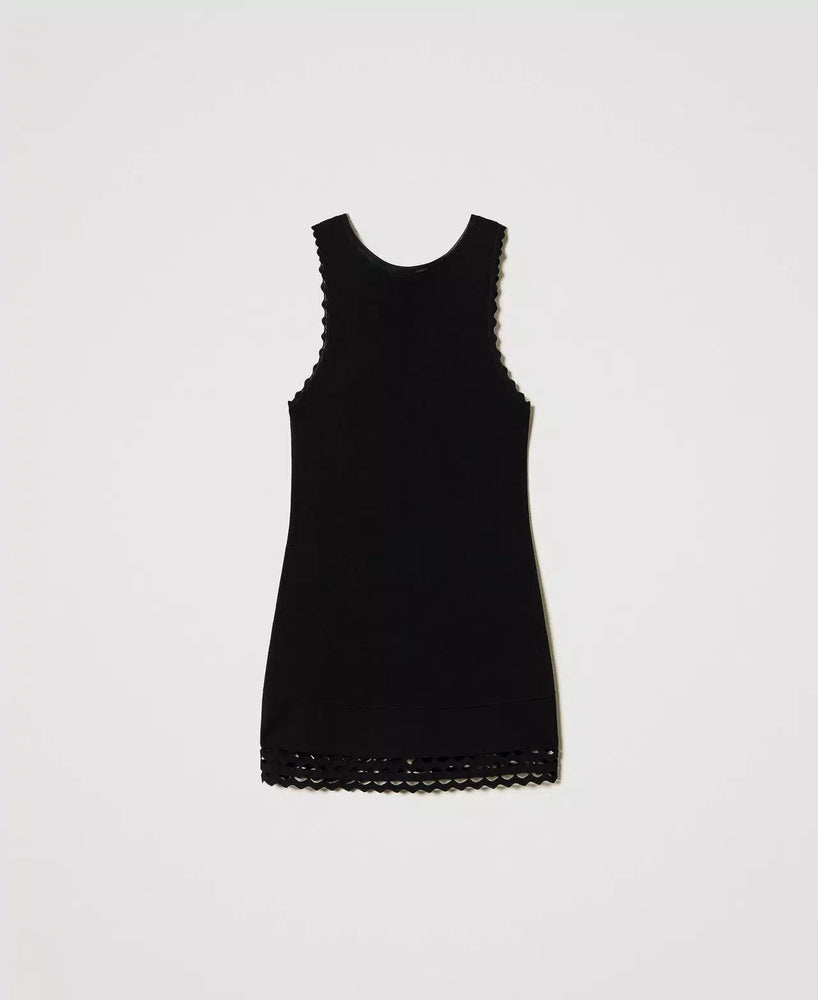 2-in-1-Stricktop mit Lochmuster