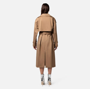 Oversize-Trenchcoat aus Baumwolle