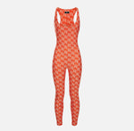 Jumpsuit aus Lycra mit Logo-Print