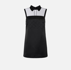 Kleid aus Duchesse mit Strass