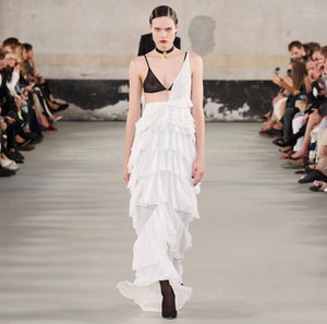 Red Carpet-Kleid aus Georgette mit Volants