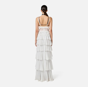 Red Carpet-Kleid aus Georgette mit Volants