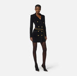 Kleid in Chenille-Bouclé-Optik mit Gürtel