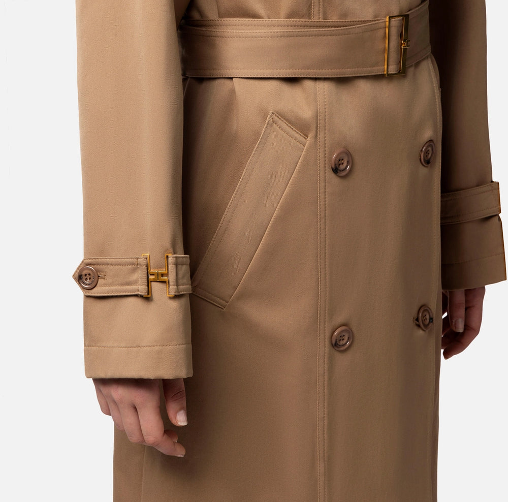 Oversize-Trenchcoat aus Baumwolle