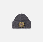 Beanie aus Wolle mit Logo-Patch