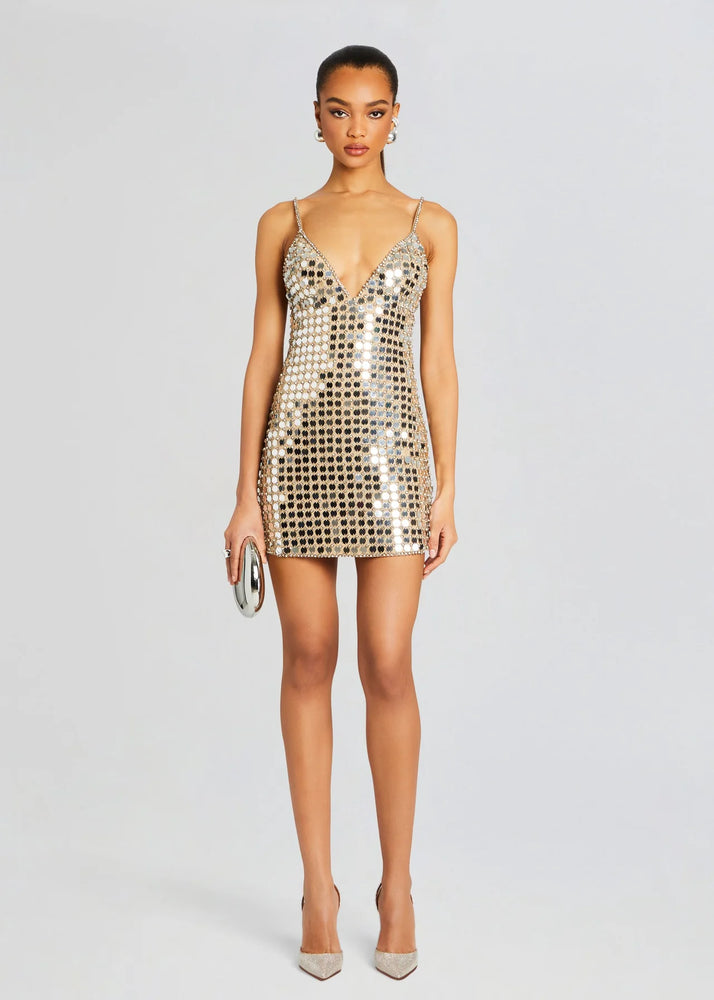 AIRALYSE EMBELLISHED DRESS