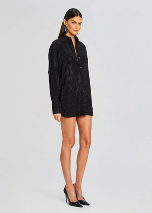 MADDOX EMBELLISHED SHIRT DRESS