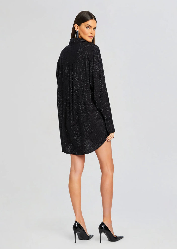 MADDOX EMBELLISHED SHIRT DRESS