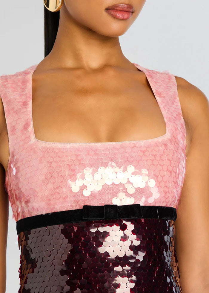 AMETHYST SEQUIN DRESS