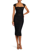 KYLIE MESH MIDI DRESS