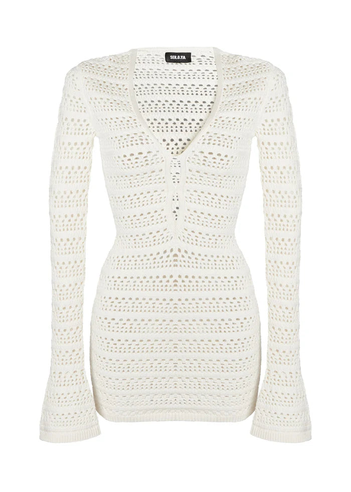 NORI CROCHET MINI DRESS