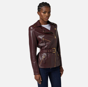 Bikerjacke aus Leder