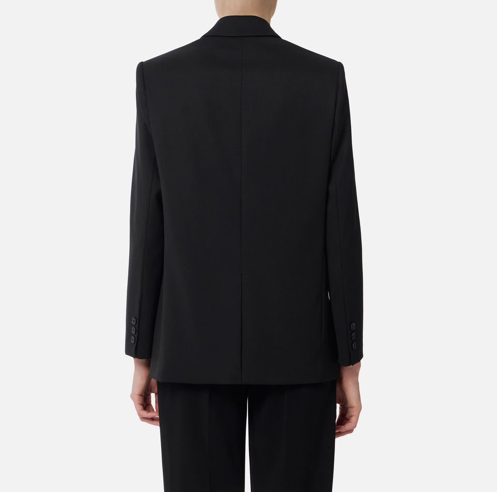 Jacke aus leichter Wolle mit Einstecktuch