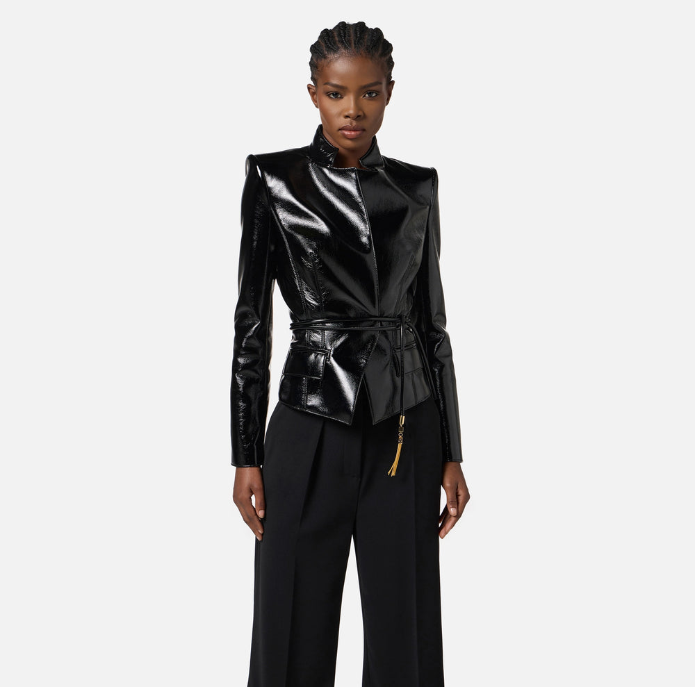 Giacca con cintura gioiello