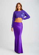 SILVANA SILK MAXI SKIRT