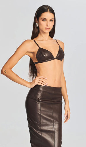 ESTI LEATHER BRA