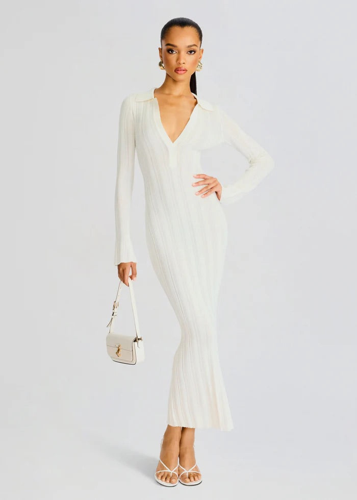 AZULA RIB KNIT MAXI DRESS