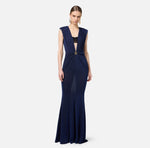 Red Carpet-Kleid aus Lurex-Jersey mit BH