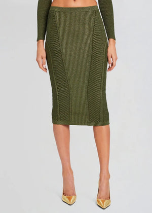 POSIE RIB KNIT SKIRT