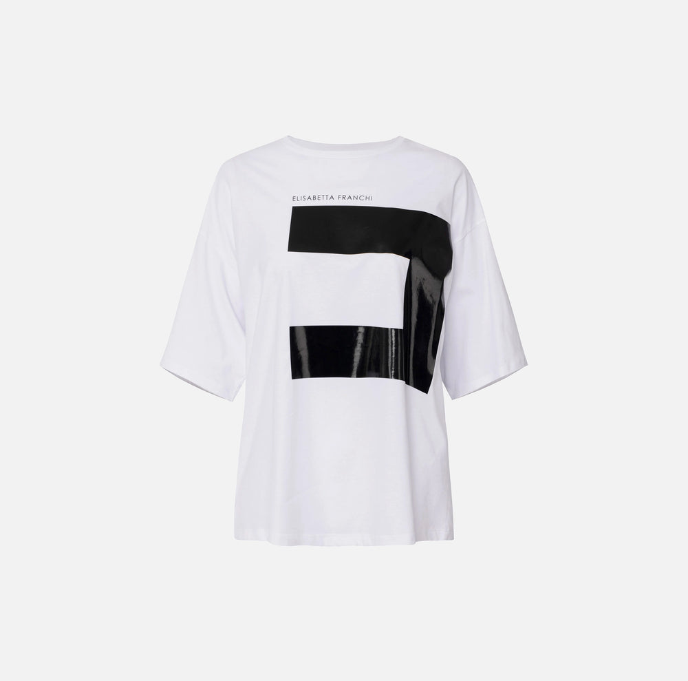 T-Shirt aus Jersey mit Maxi-Logo