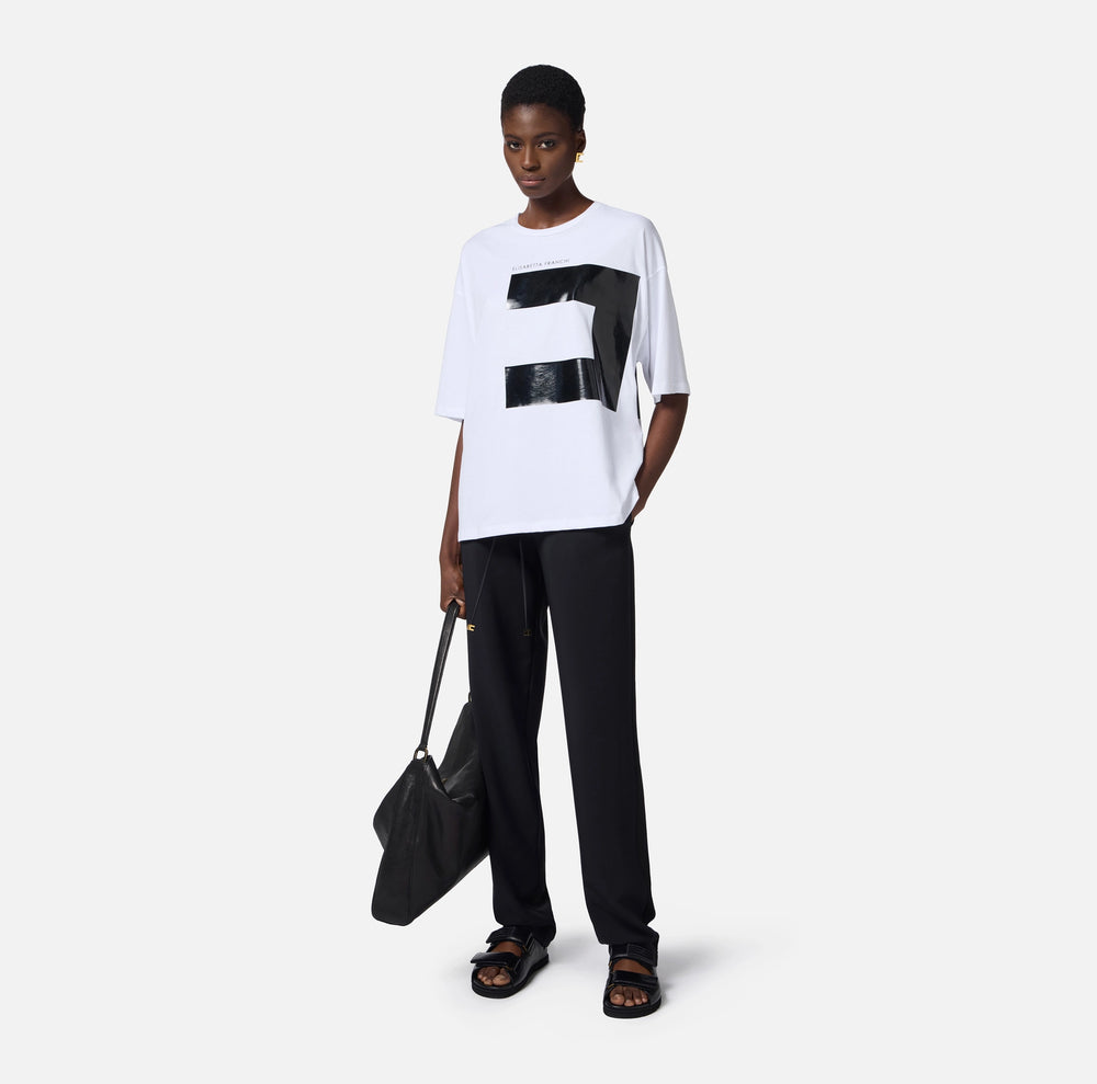 T-Shirt aus Jersey mit Maxi-Logo