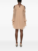 BLUSH PINK SILK MINI DRESS AMEN - WOMEN