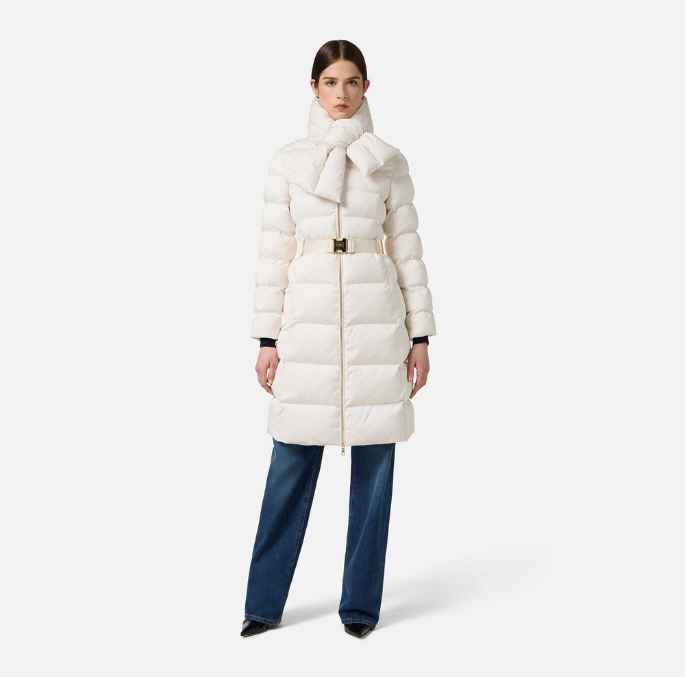 Steppjacke aus Segeltuch im Jacquard-Design