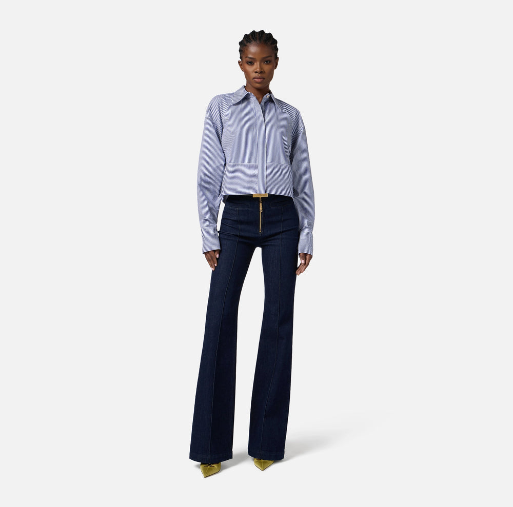 Jeans mit Schmuckreißverschluss