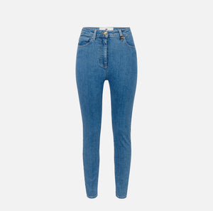 Skinny-Jeans mit Logo-Detail