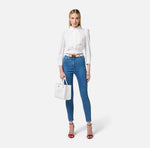Skinny-Jeans mit Logo-Detail