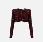 Top in paillettes