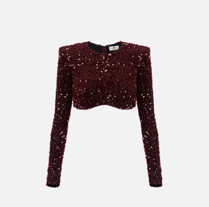 Top in paillettes