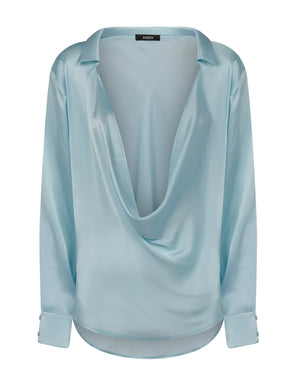 Blouse in satin