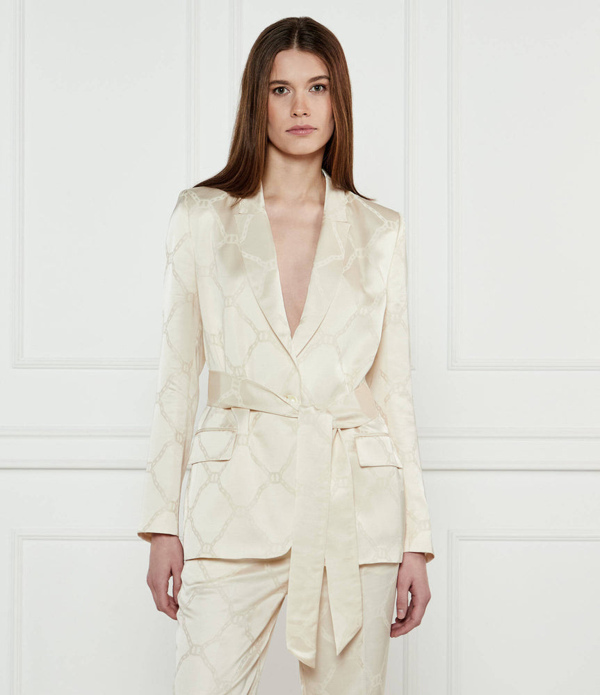 Blazer aus „Oval T“-Jacquard Zur Wunschliste hinzufügen
