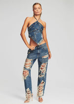 SUPER DISTRESSED MAGGIE JEAN