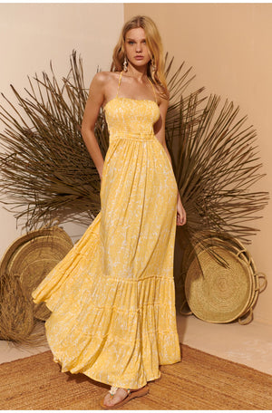 VESTIDO FORMENTERA YELLOW FETICHE SUANCES