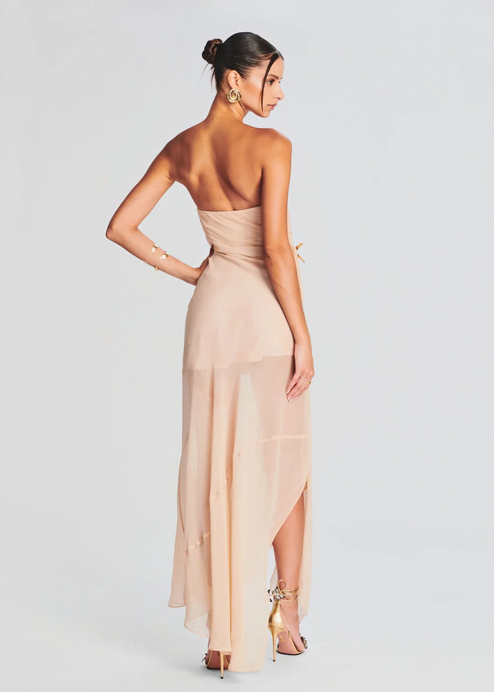 CHAYLYNN SILK CHIFFON DRESS