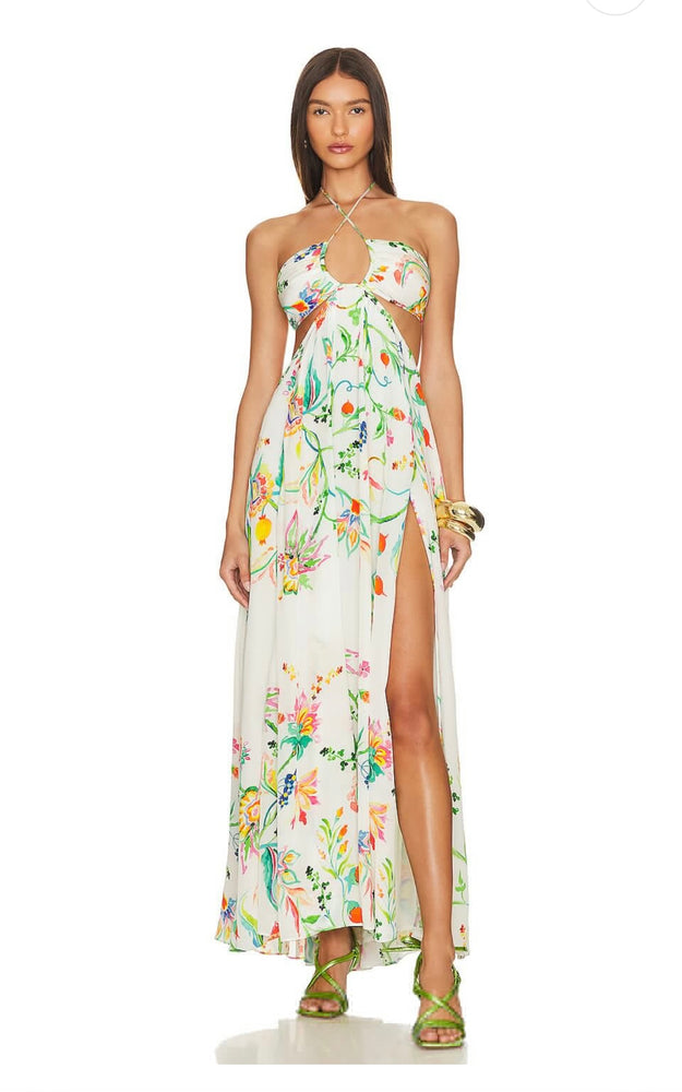 Susan Tropical Maxi-Kleid