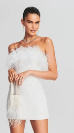 TORIN SEQUIN FEATHER DRESS