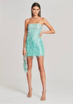 ANASTASIA SEQUIN FEATHER DRESS