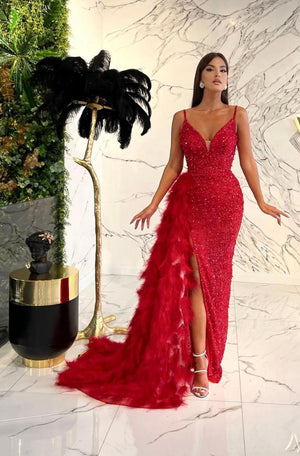 RED CARPET DRESS NOURA COUTURE